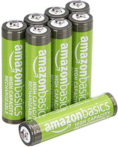 Découvrez les piles rechargeables Amazon Basics AAA haute capacité – Lot de 8