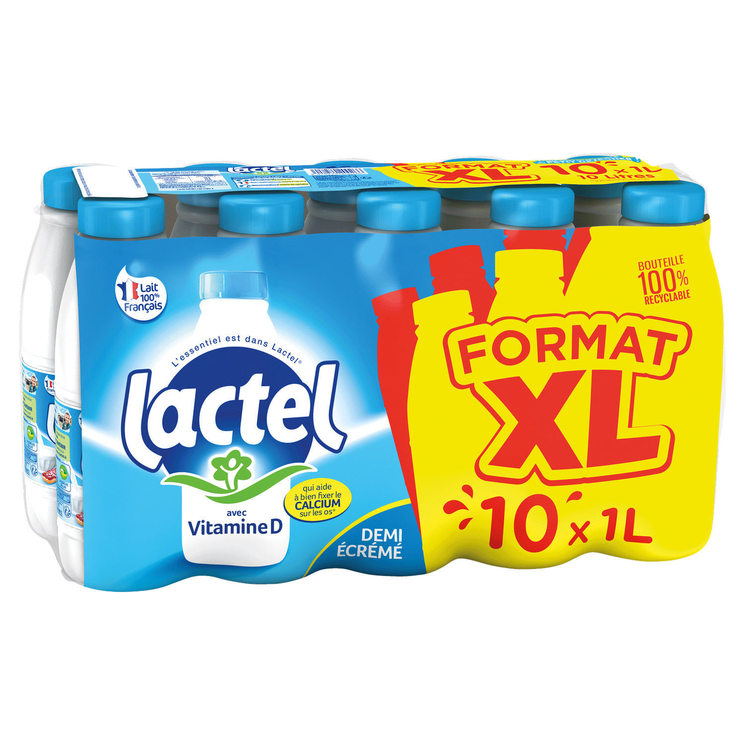 Le Lait Demi-Ecrémé UHT LACTEL 3428274200266: Votre Choix Sain et Savoureux