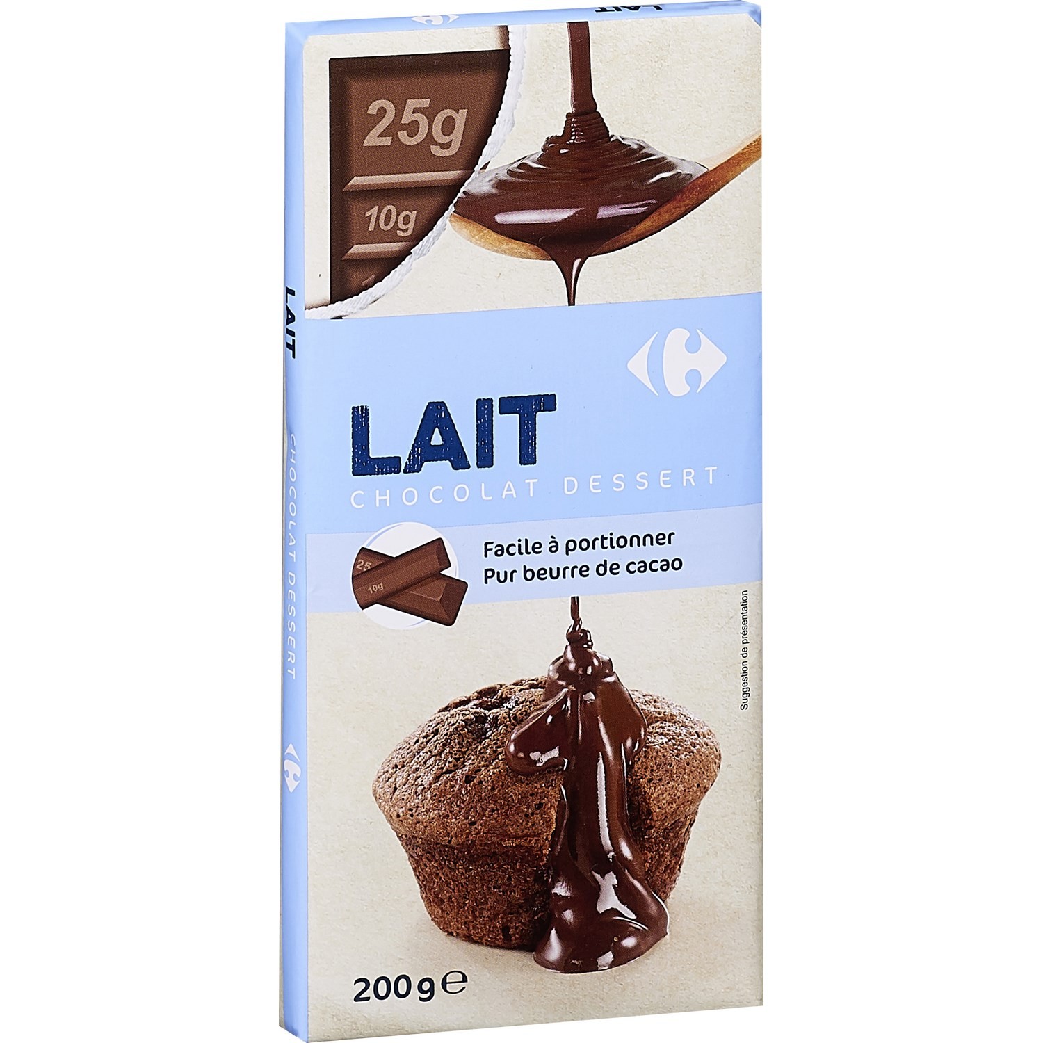 Chocolat dessert lait CARREFOUR