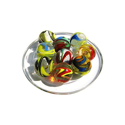 4 calots Billes SPEEDY - FABRICATION ARTISANALE - Billes en verre de 25 mm