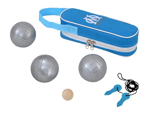 Set pétanque triplette star silver mat