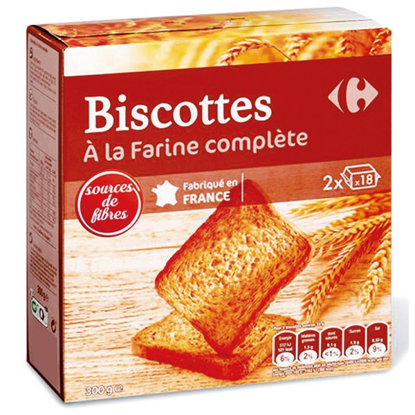 Biscottes Carrefour Sans Sel Sans Sucre