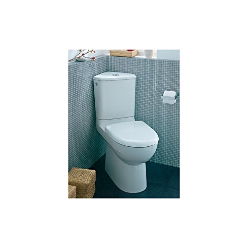 Pack WC d'angle complet PRIMA Compact avec robinet Silenzio, mécanisme double chasse 3/6L, abattant et sortie horizontal