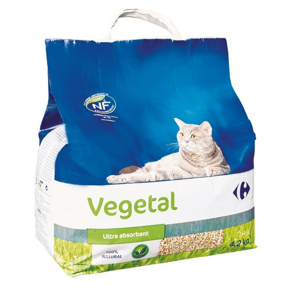 Litiere vegetale carrefour pour chat