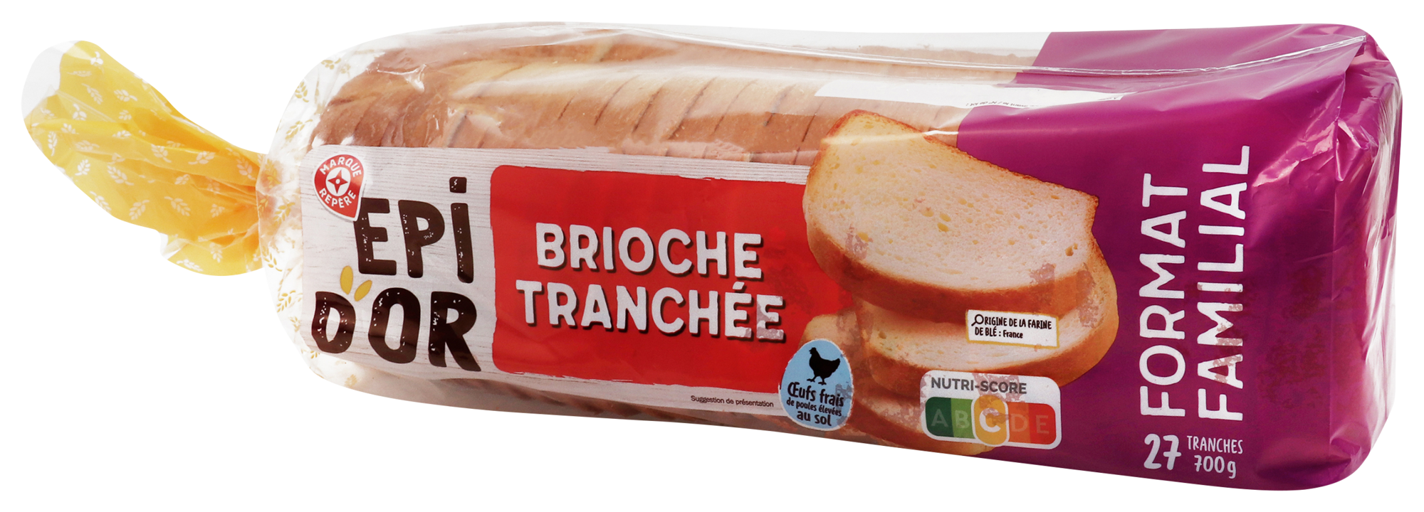 BRIOCHE TRANCHEE EPI DOR HARRYS LECLERC