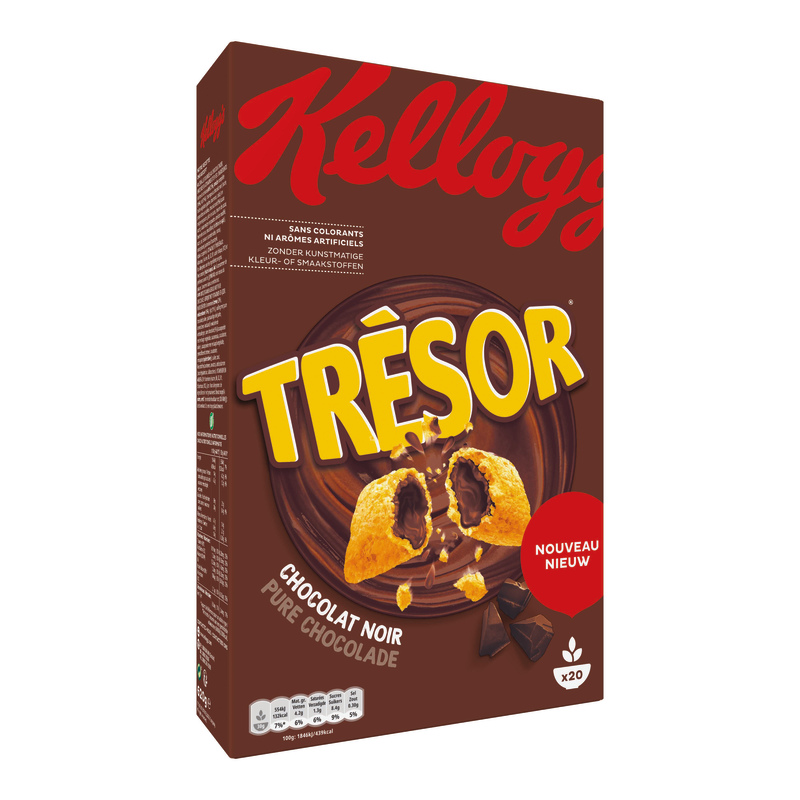 CÉRÉALES TRÉSOR CHOCOLAT NOIR KELLOGG'S