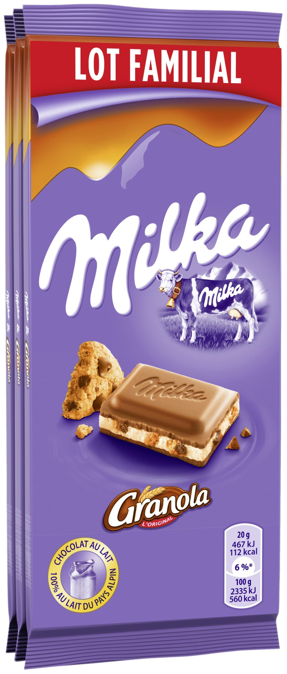 Tablettes de chocolat Milka 7622201521059