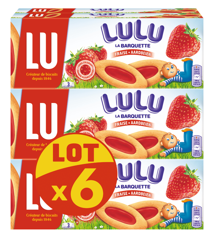 LULU LA BARQUETTE FRAISE LU