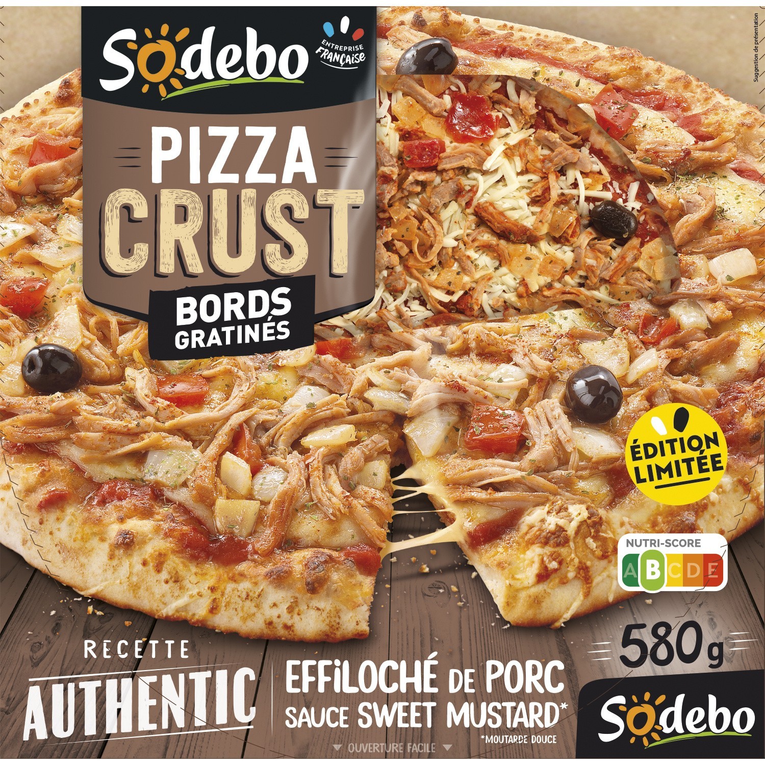 Pizza effiloché de porc édition limitée SODEBO