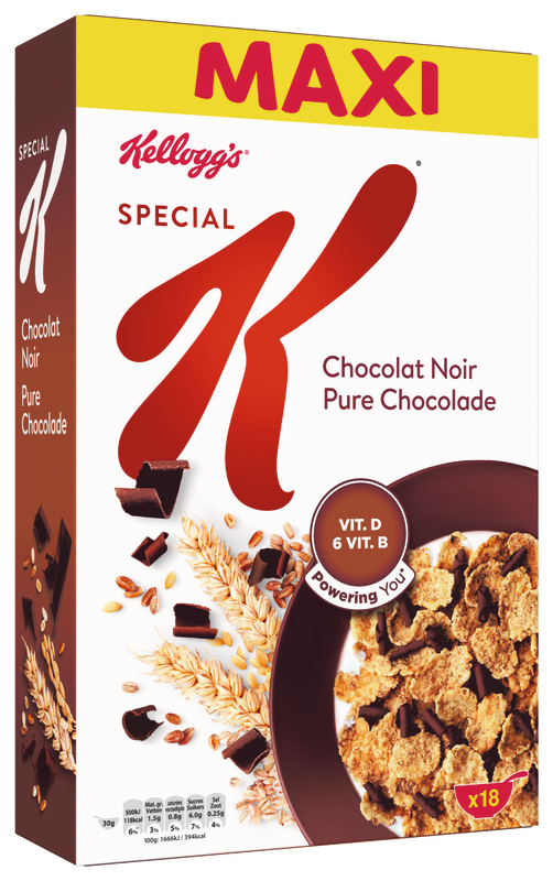 CÉRÉALES SPÉCIAL K CHOCOLAT NOIR KELLOGG'S