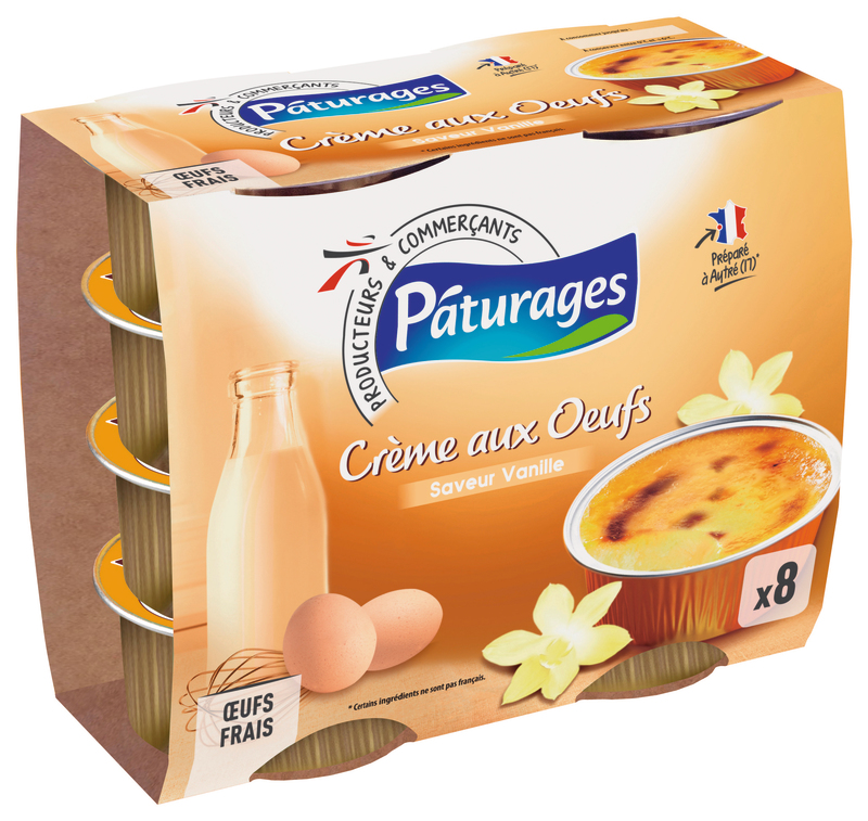 CRÈME AUX OEUFS SAVEUR VANILLE Pâturages