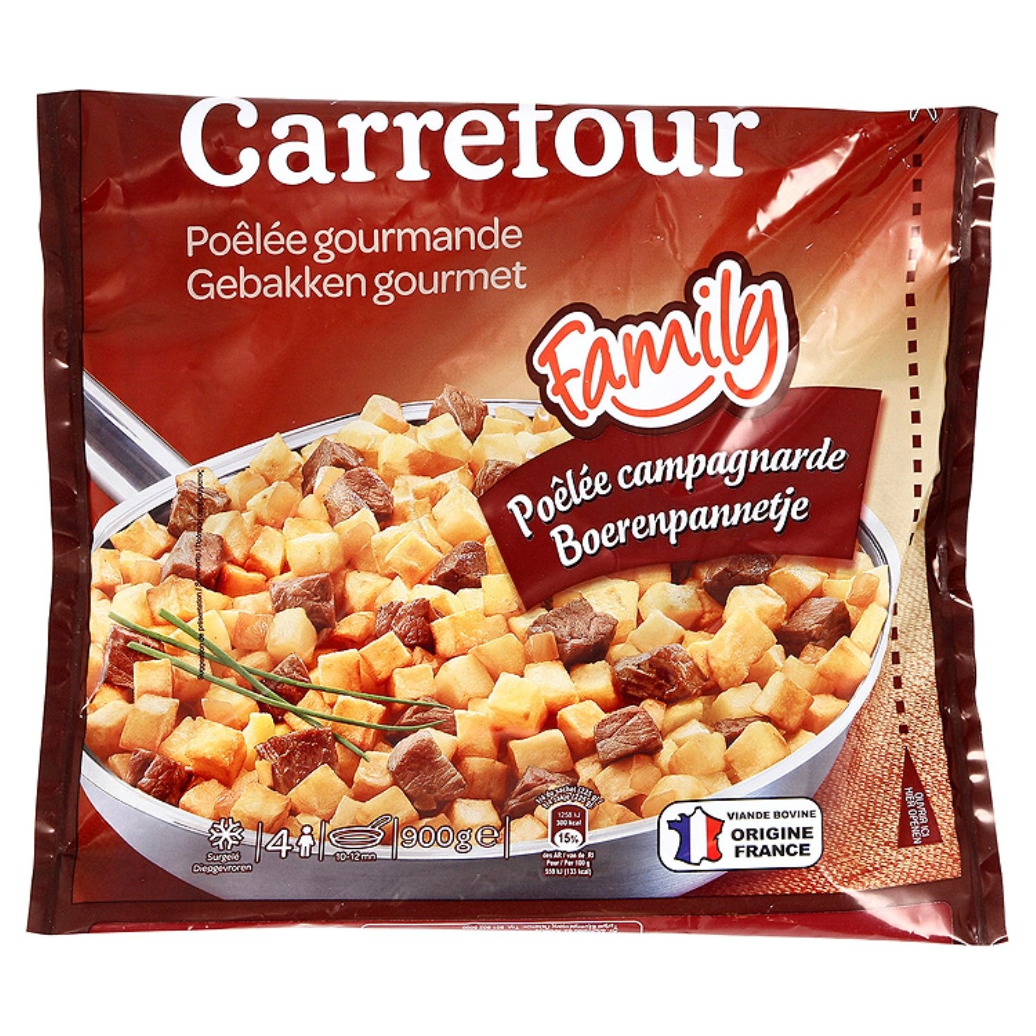 Plat cuisiné poêlée campagnarde CARREFOUR