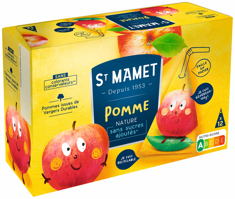 LES COMPOTES BERLINGOTS POMME NATURE SANS SUCRES AJOUTÉS ST MAMET