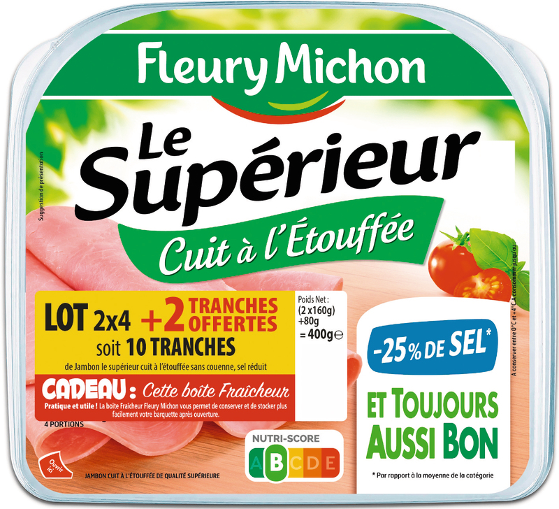 BOÎTE À JAMBON FLEURY MICHON – LE MEILLEUR JAMBON SUPÉRIEUR CUIT À L’ÉTOUFFÉE