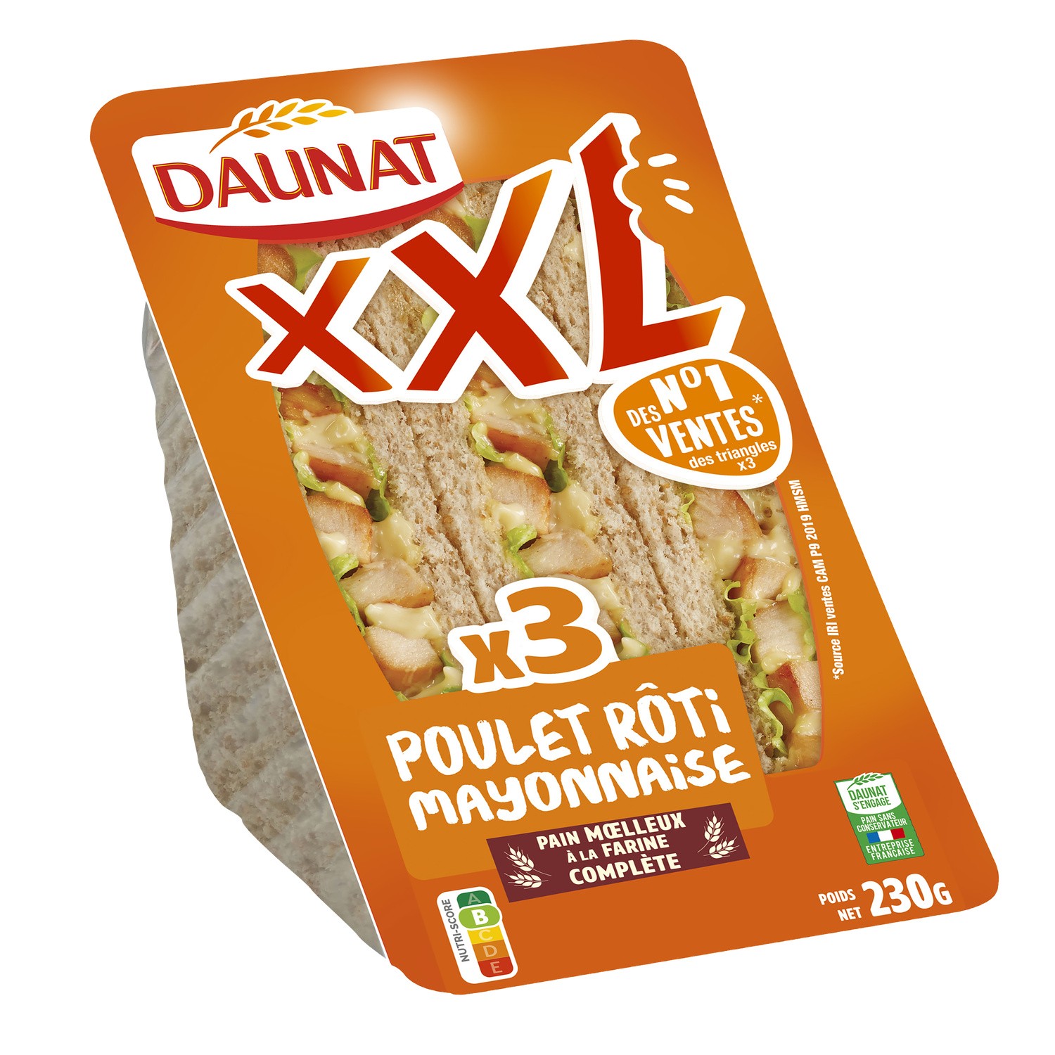 3367651004878 sandwich poulet DAUNAT